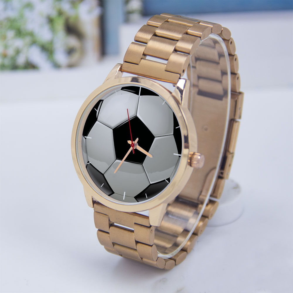Rose Gold Bracelet - Футбольный дизайн, любители футбола, серебряные мужские