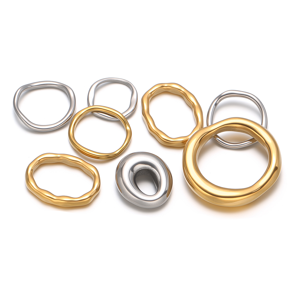 Hoop Earrings - 5 шт. круглых овальных подвесок-коннекторов из