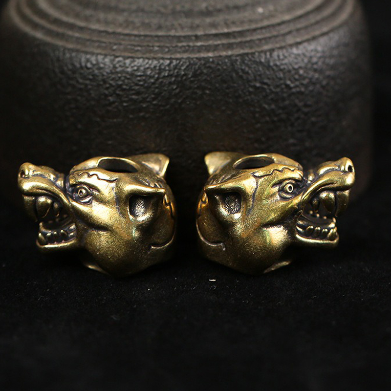 Wolf Jewelry & Watches Tampa - Скульптура головы волка воина латунный Паракорд