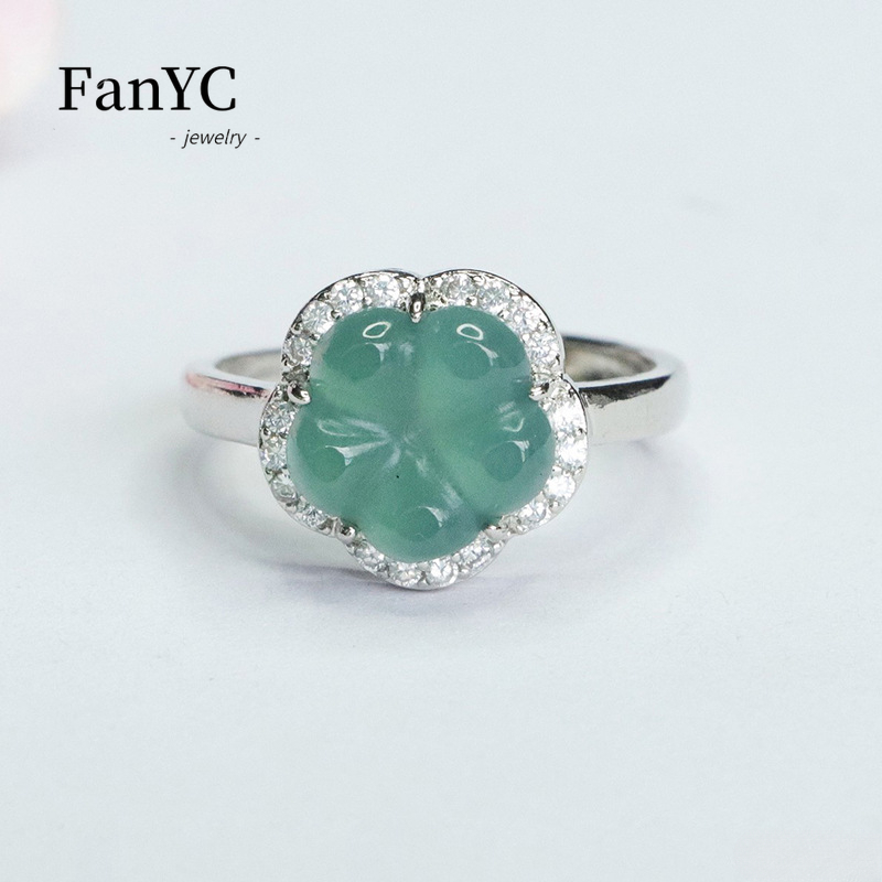 Luxury Gifts Jewelry & Watches Namfleg Mostar - Натуральное кольцо с жадеитом и голубой