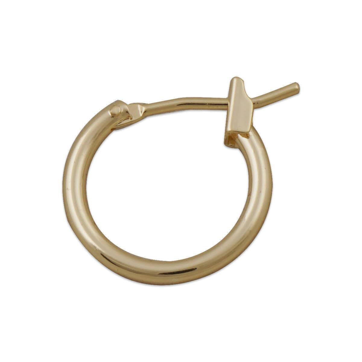 Hoop Earrings - 10 шт., 14-каратное золото, французские серьги-кольца