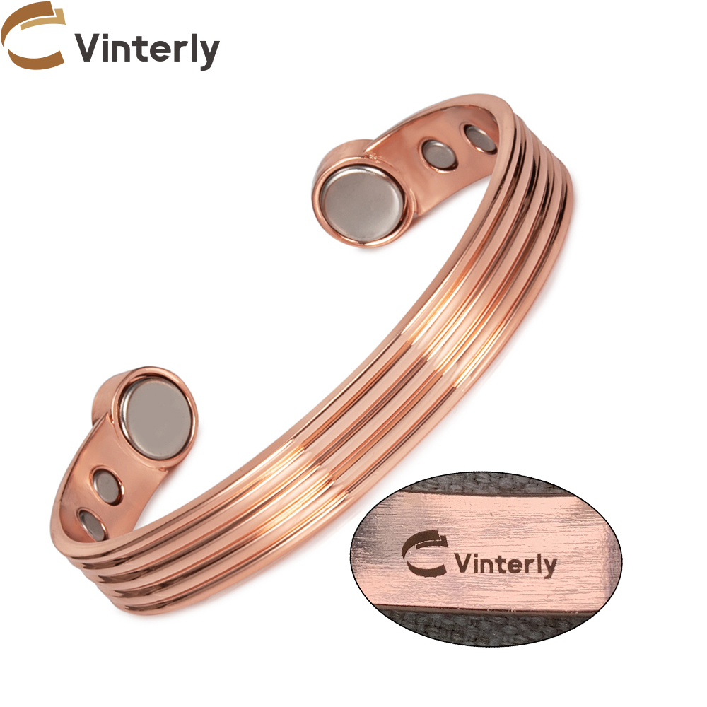 Rose Gold Bracelet - Индивидуальные браслеты из чистой меди для