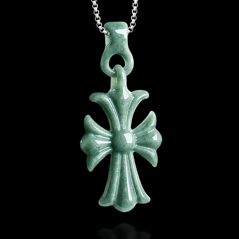 Jewelry & Watches Sp Z Oo Opinie - Натуральный бирманский жадеитовый кулон-крест, ожерелье, дизайнерские