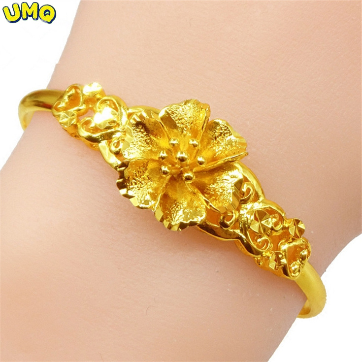 Rose Gold Bracelet - UMQ 24-каратный золотой браслет 999 полностью