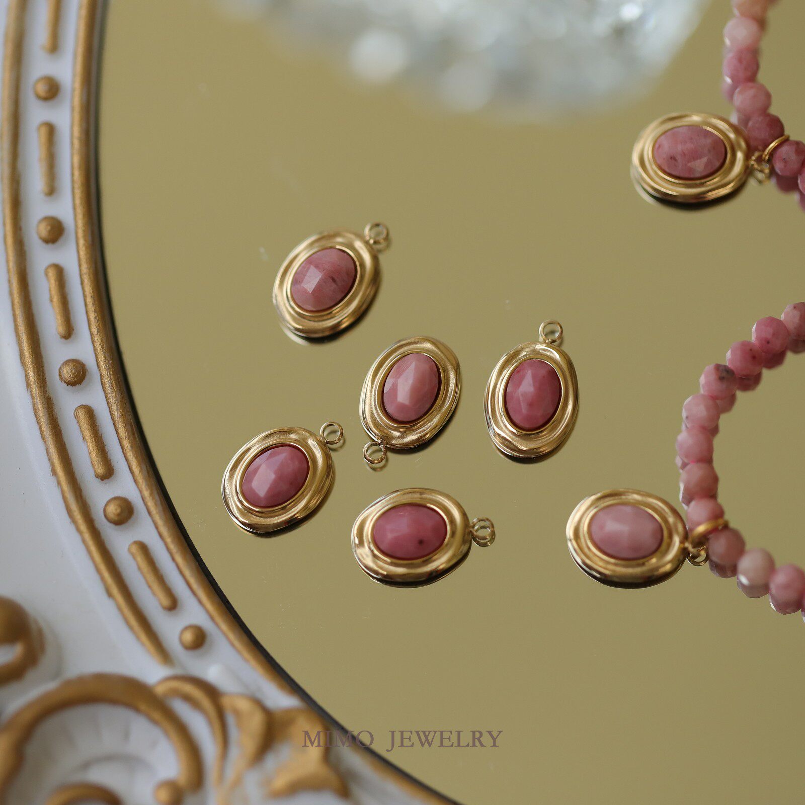 Rose Gold Bracelet - 1 шт. позолоченный титановый стальной шарм