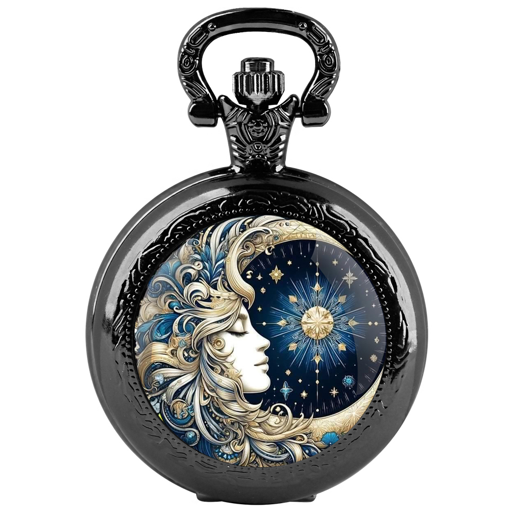 Unique Jewelry Watches - Кварцевые карманные часы «Богиня Солнца и