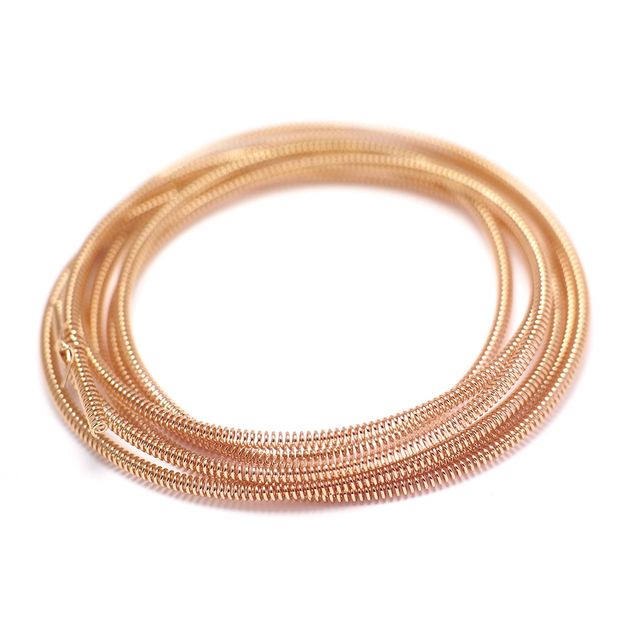 Цепочка-пружина, латунные цепо – обзор и цена Rose Gold Bracelet