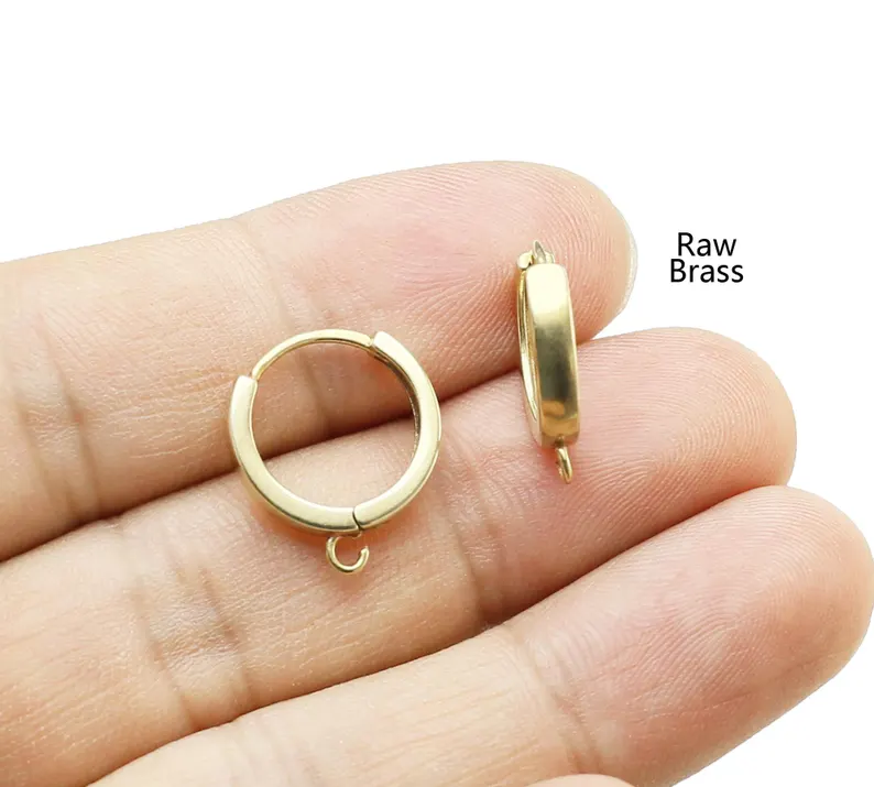 10 шт. латунные ушные обручи,  – обзор и цена Hoop Earrings