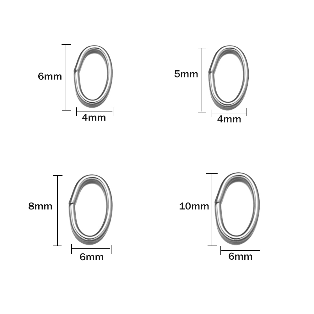 50 шт., 3 цвета, овальные откр – обзор и цена Hoop Earrings