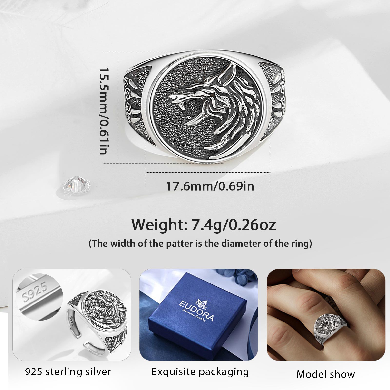 Eudora 925 пробы серебристое р – обзор и цена Wolf Jewelry & Watches Tampa