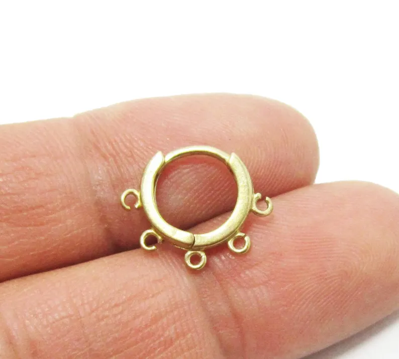 10 шт. латунные обручи для уше – обзор и цена Hoop Earrings