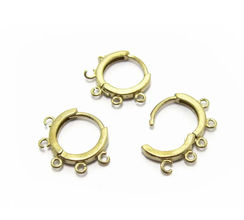 10 шт. латунные обручи для уше – обзор и цена Hoop Earrings