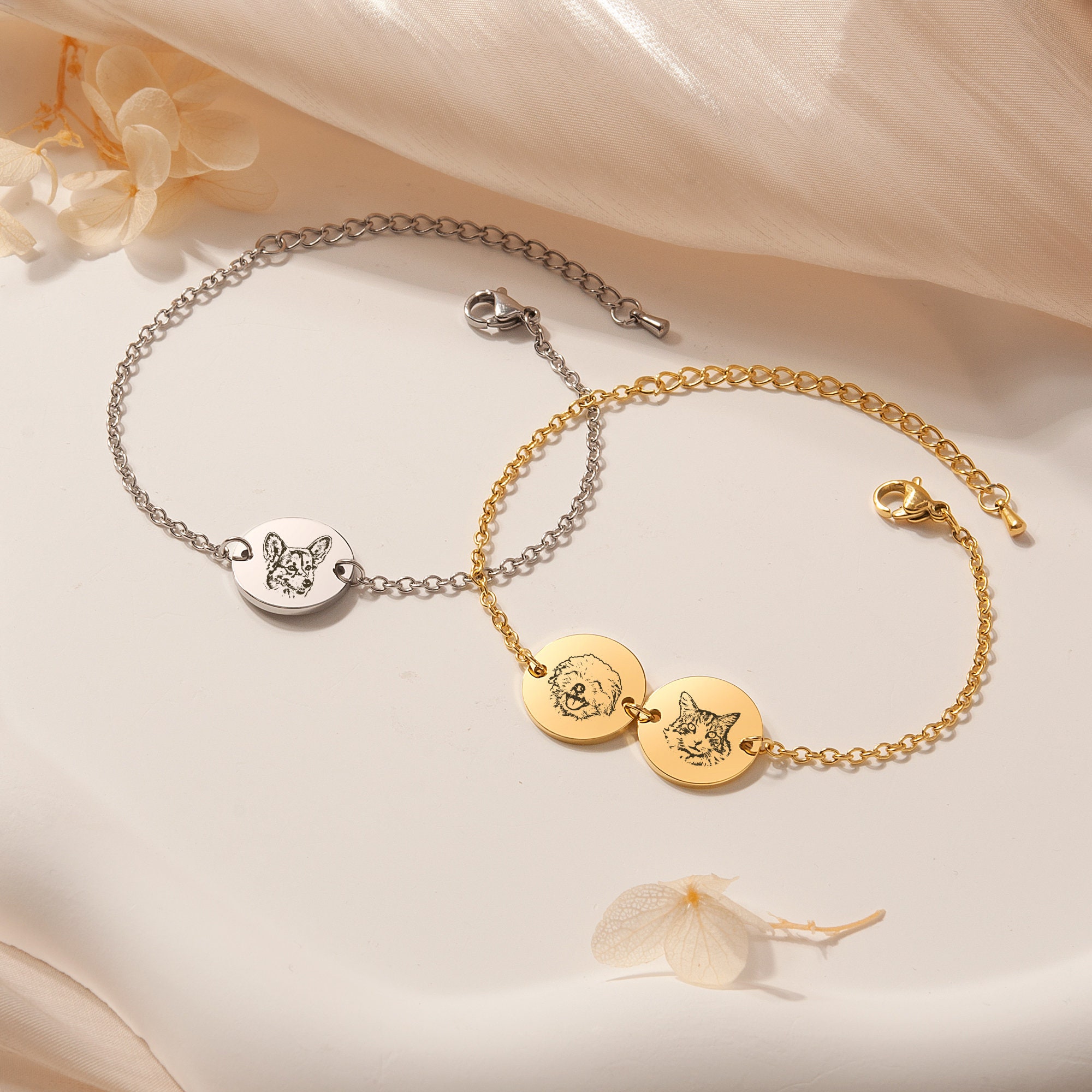 Браслет для питомца с портрето – обзор и цена Rose Gold Bracelet